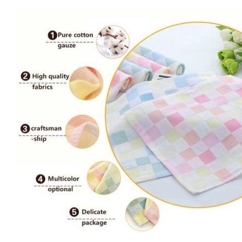 KING [LK] Lap Kotak Katun Jepang / Lap Piring Motif Kotak / Kain Lap Piring Jepang