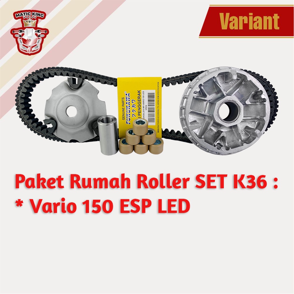 Paket Kirian Rumah Roller Vanbelt KIT Honda Vario 125 Fi ESP K35 K59 Fukukawa