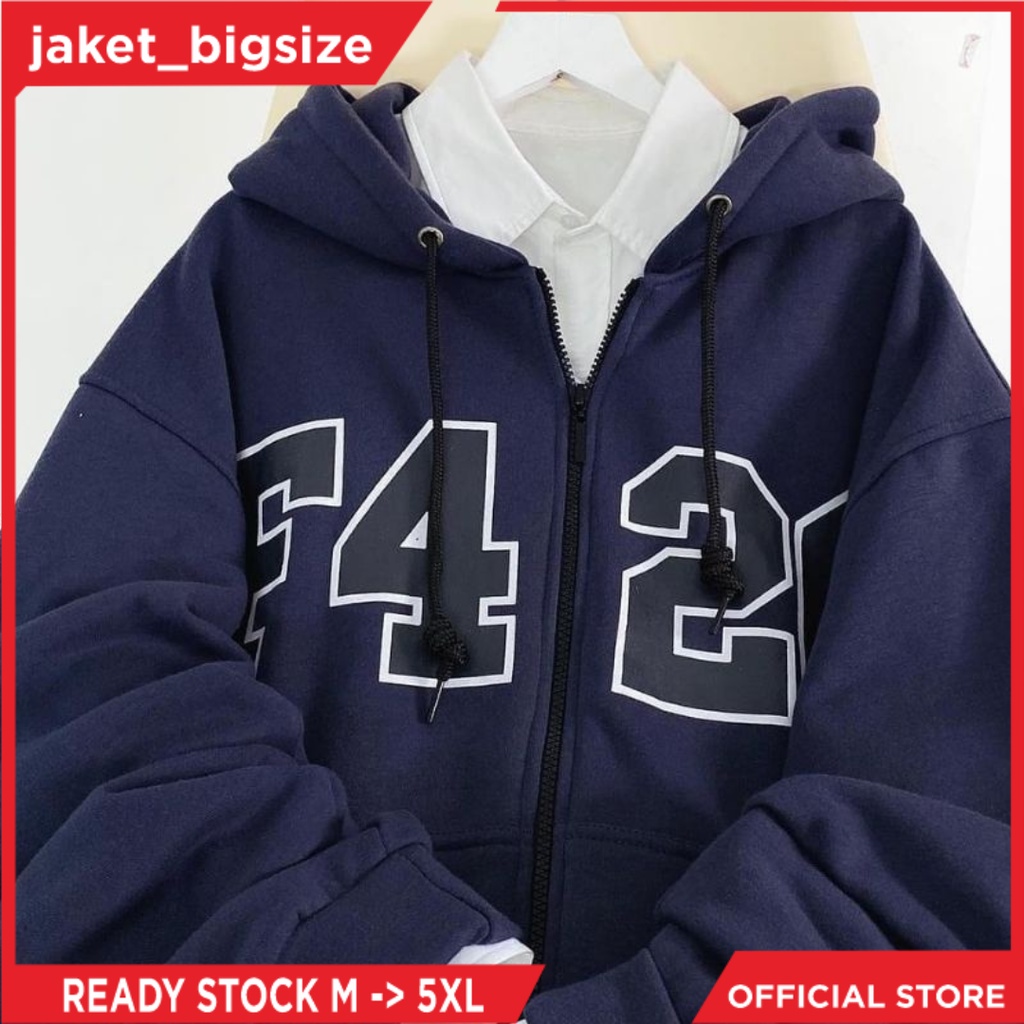Jaket Ziper Dewasa Laki-Laki Pria Cowok Oversize Jumbo Bigsize Korean Style ukuran m l xl xxl xxxl xxxxl xxxxxl