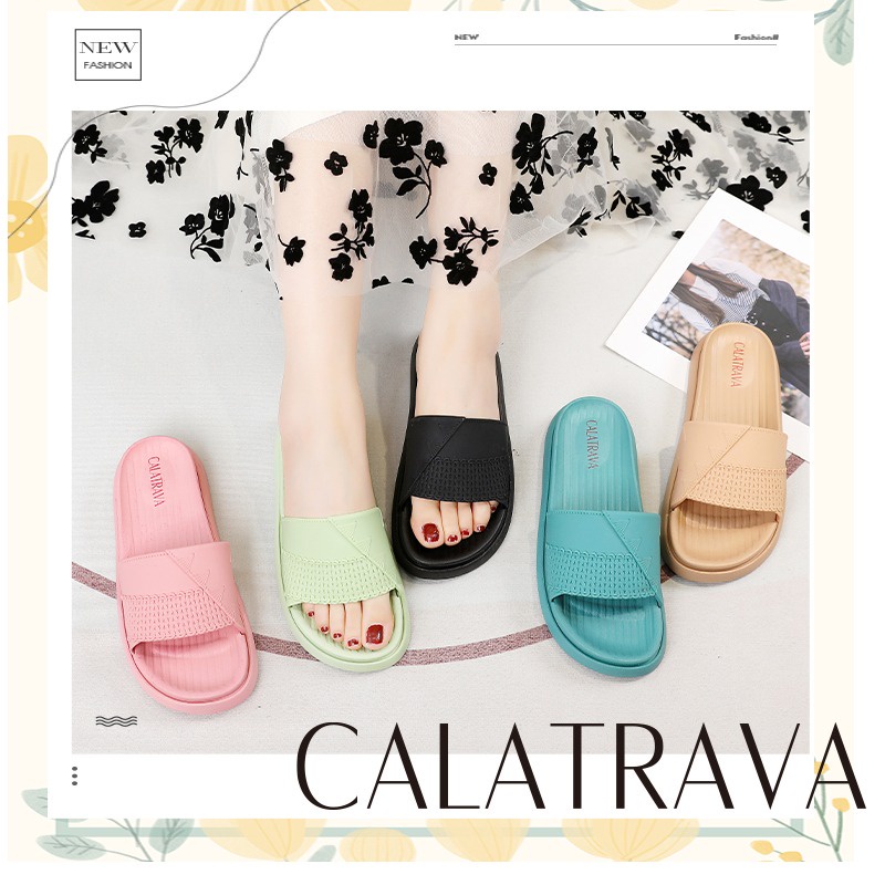 Sandal Slide Wanita Sandal Korean Style Sandal Import Wanita Sandal Se Sandal Jelly Wanita Calatra
