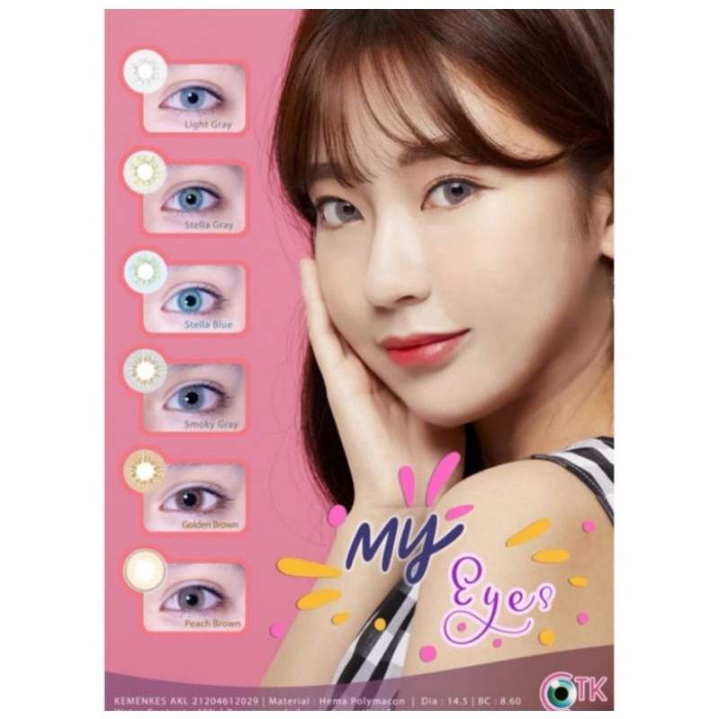 My Eyes Softlens Warna. produk CTK. design dan warna sama dgn New More Dubai.