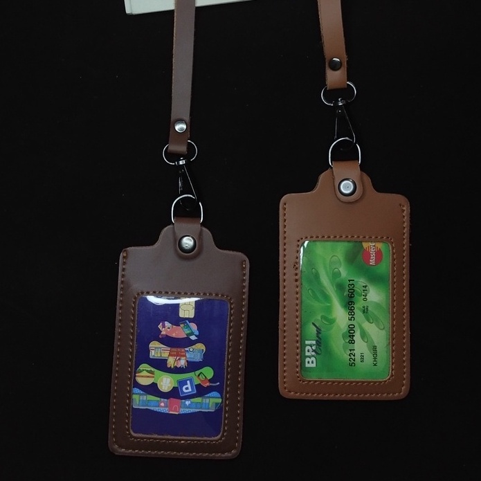 

Name Tag ID Card Holder Kancing Kulit Lanyard Termurah Berkualitas Leather Lanyard NameTag ID Card Holder Kancing