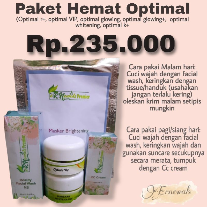 Paket Optimal Ernewals Skincare original