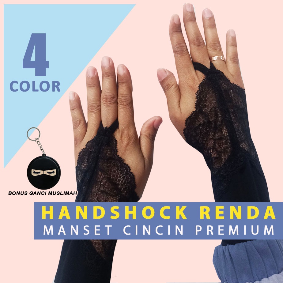 Handshock Cincin Renda Manset Tangan Premium Panjang
