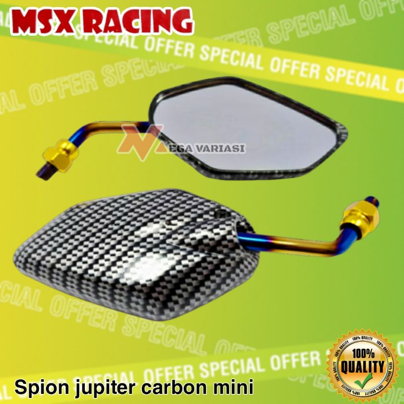 KACA SPION CARBON MINI IMPORT SPION CARBON MINI YAMAHA MIO MIO J JUPITER FIZR MIO S M3 AEROX NMAX LEXI RXKING DLL