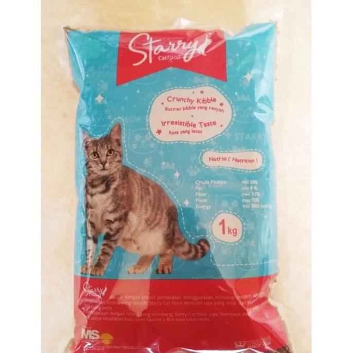 Cat Food Repack Starry Cat 1 Kg - Makanan Kucing