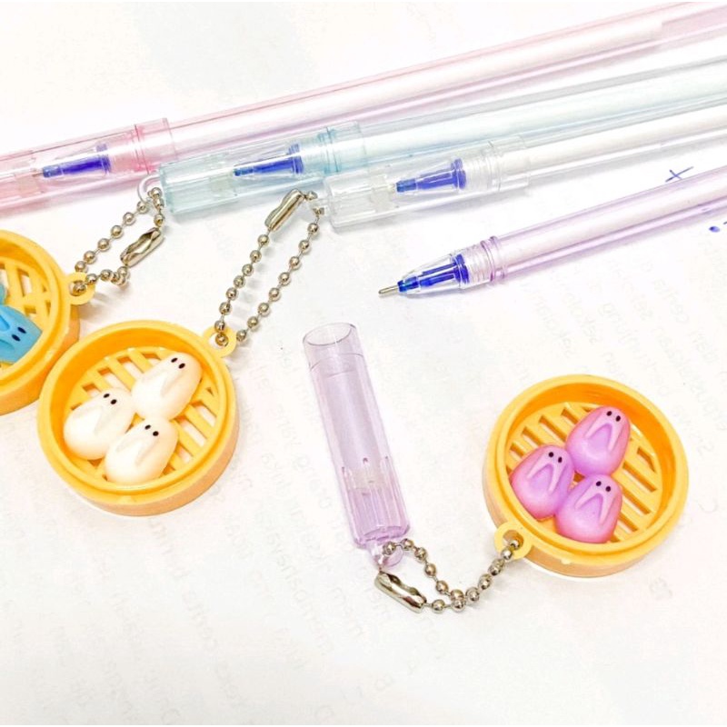 

pulpen pen bisa dihapus gantungan dimsum rabbit erase pen