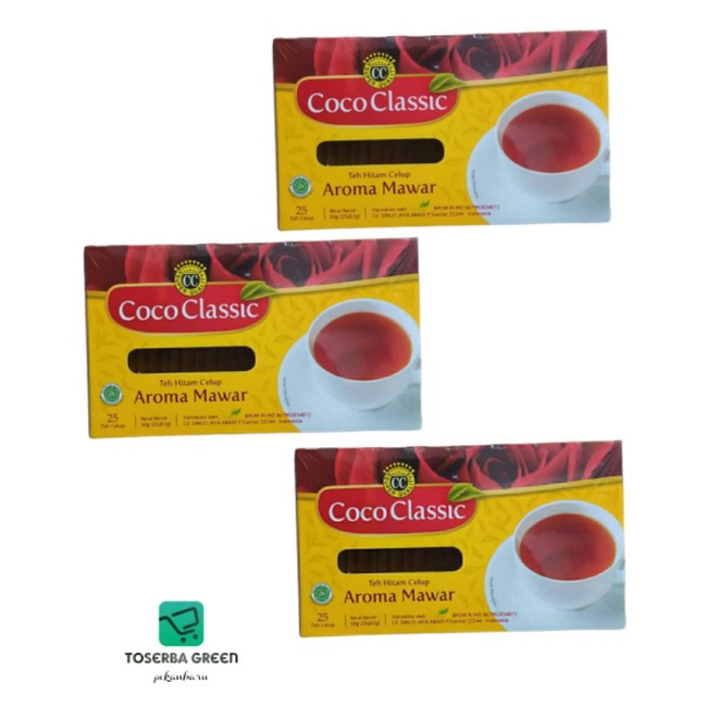 

Teh Coco Classic Aroma Mawar Amplop isi 25