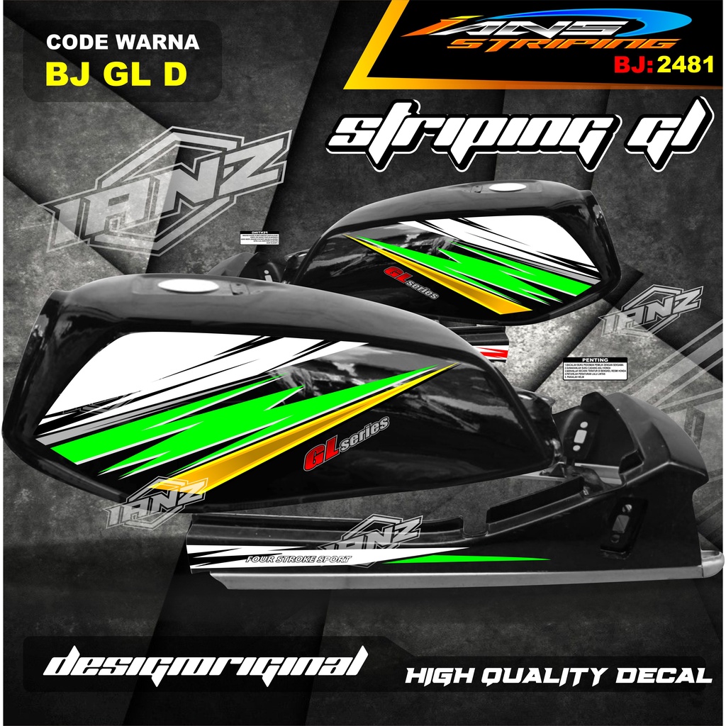 CUSTOM STRIPING VARIASI GL 100 / STIKER GL MAX / STRIPING GL PRO / STIKER MOTOR GL TERBARU / VARIASI STIKER GL 100