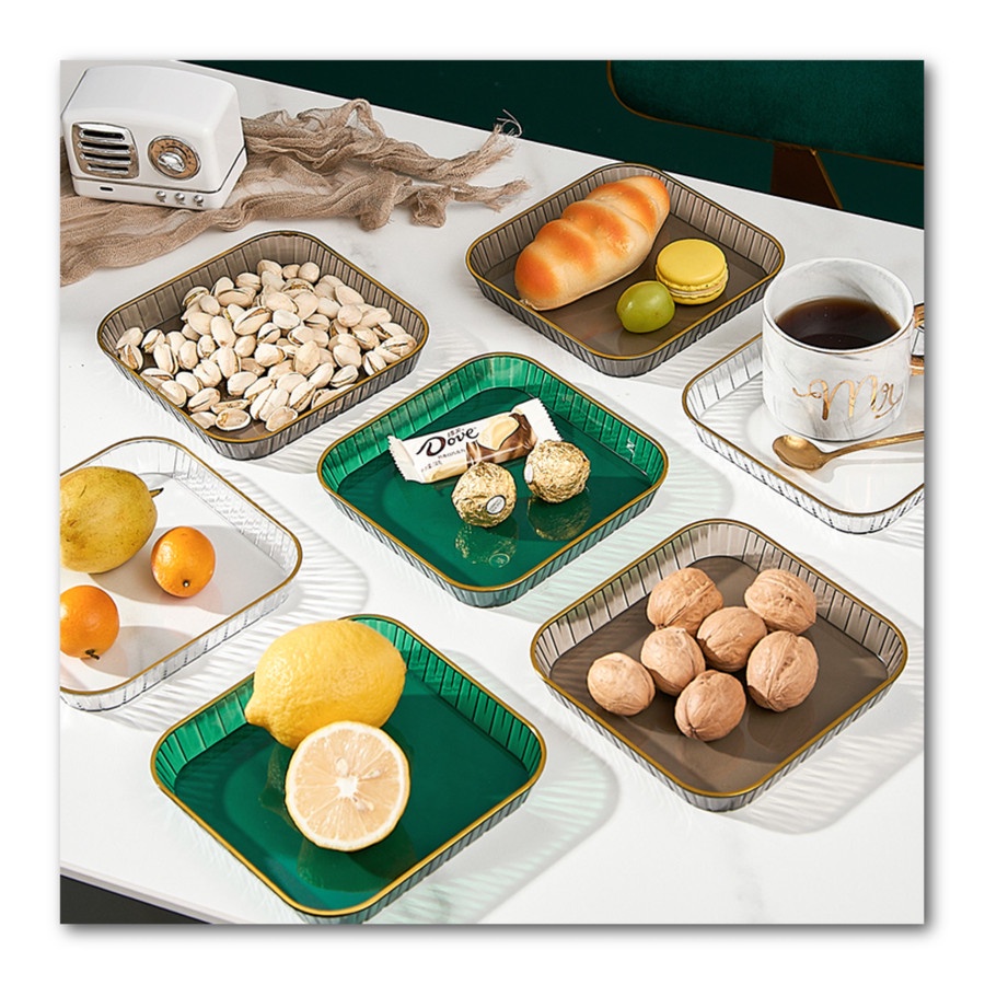 AC- ORIGI Snack plate / piring snack / coaster - Transparent