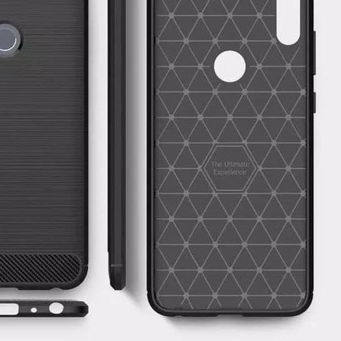 Asus Zenfone Max Pro M1 ZB602KL Delkin Slim Carbon Soft Case Casing - Hitam