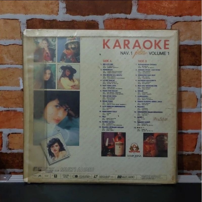 Laserdisc lagu indonesia karaoke top pop franky sahilatua dll