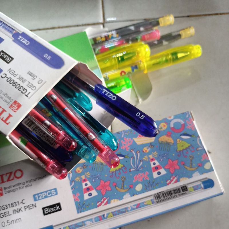

tizo gel ink pen bolpoin pulpen ballpoint pena balpoint bolpen