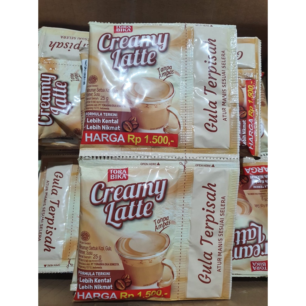 torabika creamy latte sachet renceng isi 10 pcs