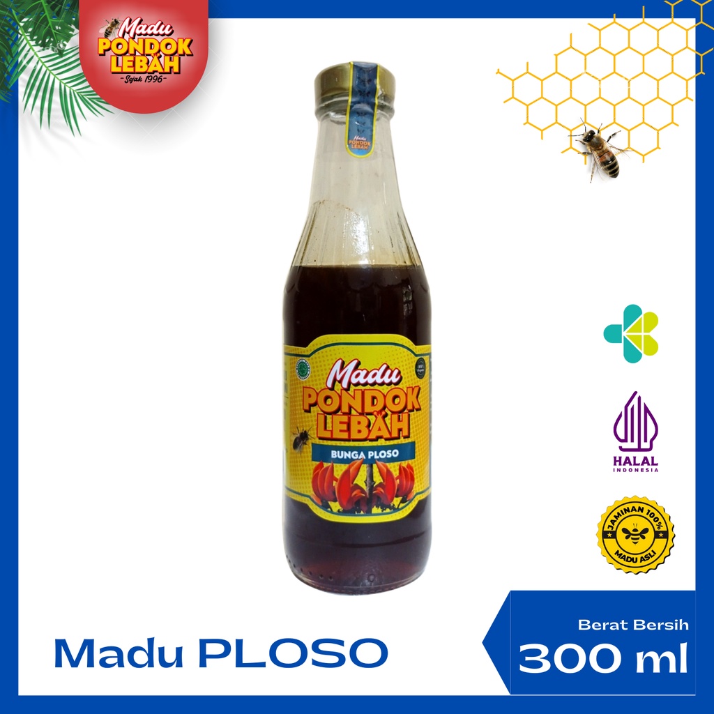 

Pondok Lebah - Madu Murni Ploso Premium Honey Original Multivitamin Berkualitas 300 ML