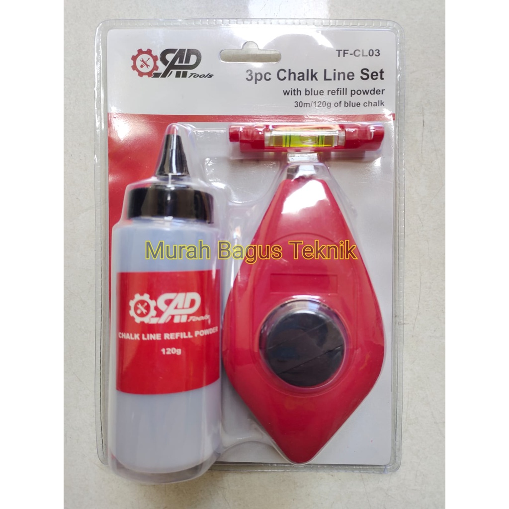 

Sipatan Lot Benang Murah / Carpenter Ink Marker 30M / Penggaris Benang