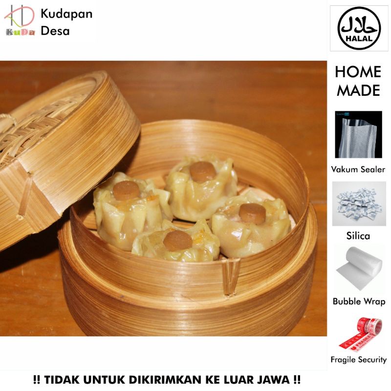 

(Kudapan Desa) DUMPLING AYAM SOSIS Size Besar / dumpling ayam / dimsum halal / homemade / frozen / korean food / gyoza / mandu / dumpling / dimsum ekonomis / dumpling vegetarian / hakau / hakao