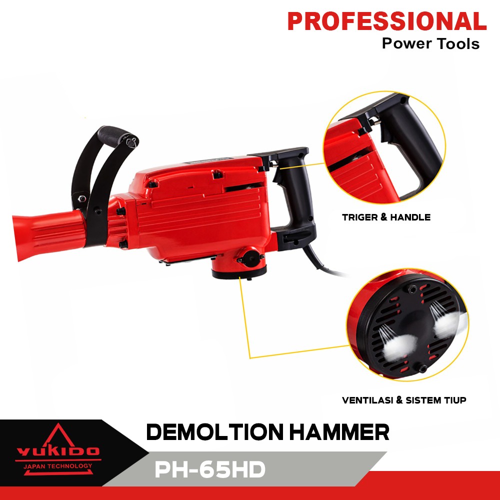 Mesin Bobok Beton Demolition Hammer Jack Hammer EPH-65HD spt EDON