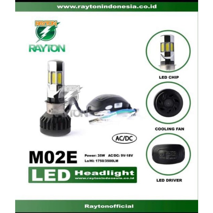 lampu depan/lampu led rtd 6sisi/rtd 6 mata ori rtd rayton 35watt