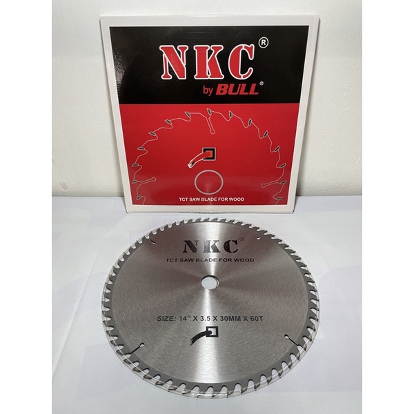 mata gergaji kayu 14 inch / mata gergaji kayu 14x60t nkc / mata gergaji cut off kayu tct 14 inch nkc / mata cut off tct / mata cut off potong kayu / pisau cut off potong kayu