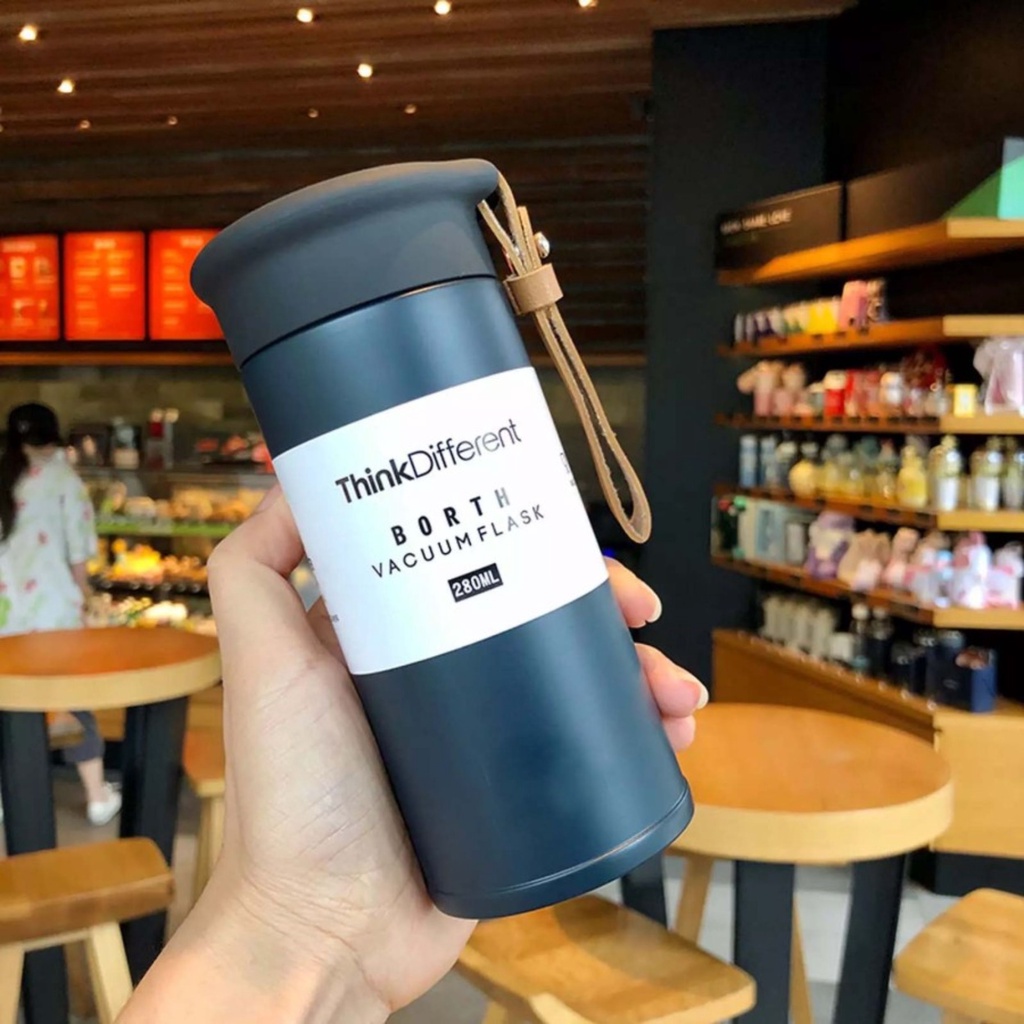 Termos (F1153/J2249) Think Different Tali Kulit 280ml & 450ml