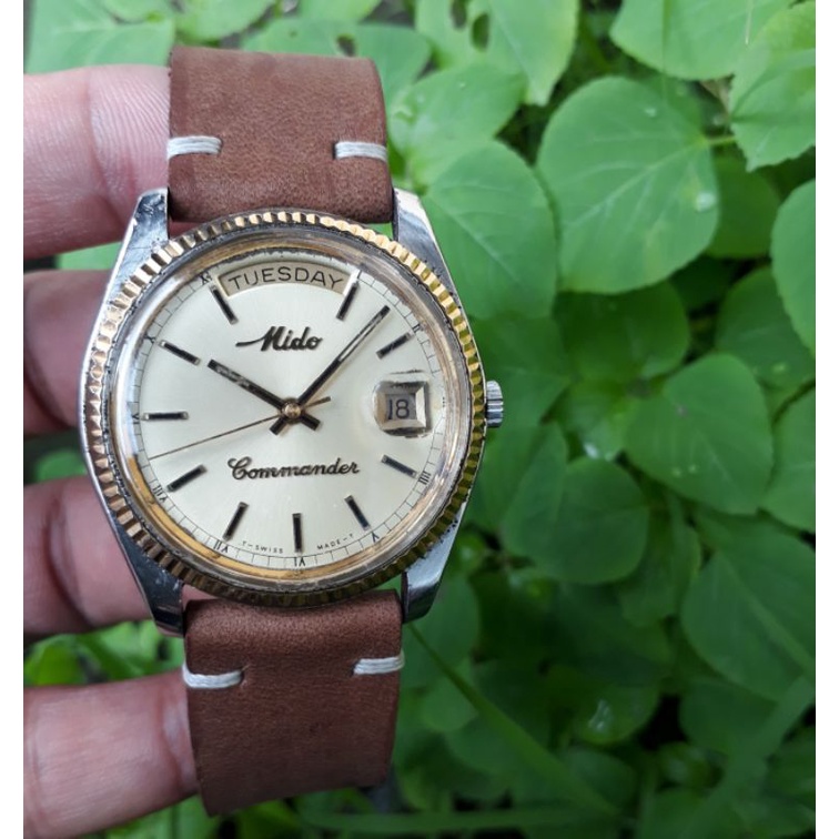 Jam Tangan Mido Commander President Automatic Original Vintage 8223