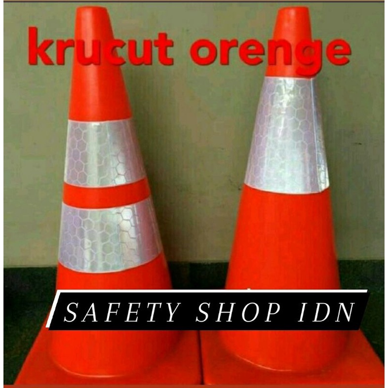 Jual Traffic cone 75 cm / kerucut safety cone Shopee Indonesia