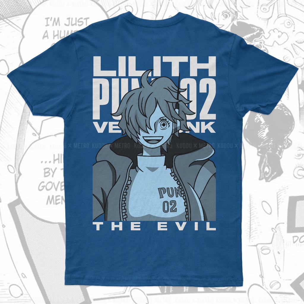 Tshirt Vegapunk 02 Lilith Blue Anime Manga One Piece Premium Unisex