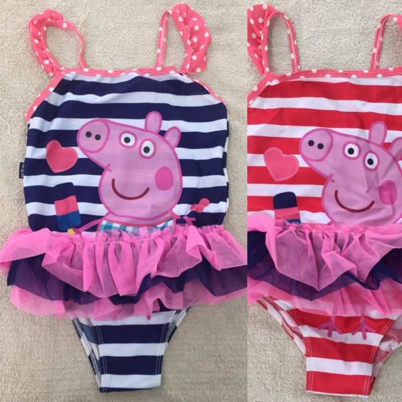 baju renang peppa pig tutu anak perempuan import