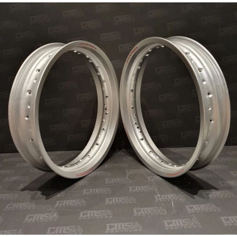 Velg veleg pelek lingkar aloy alloy titan titans 17 300 350 silver kulit jeruk