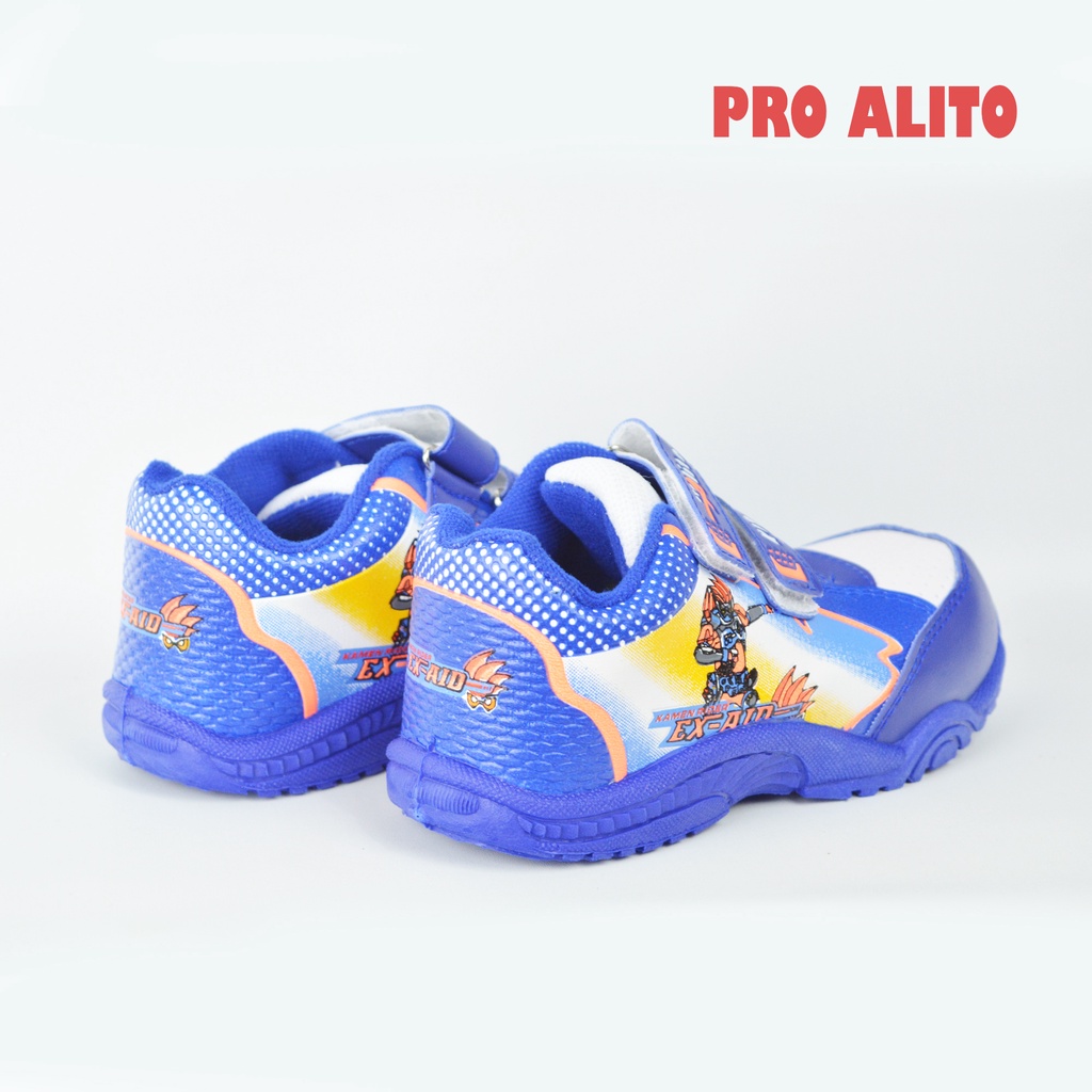 Sepatu Sket Anak Kamen Rider Velcro Warna Size 25-30 Sepatu Sneakers Anak Anak Laki Laki