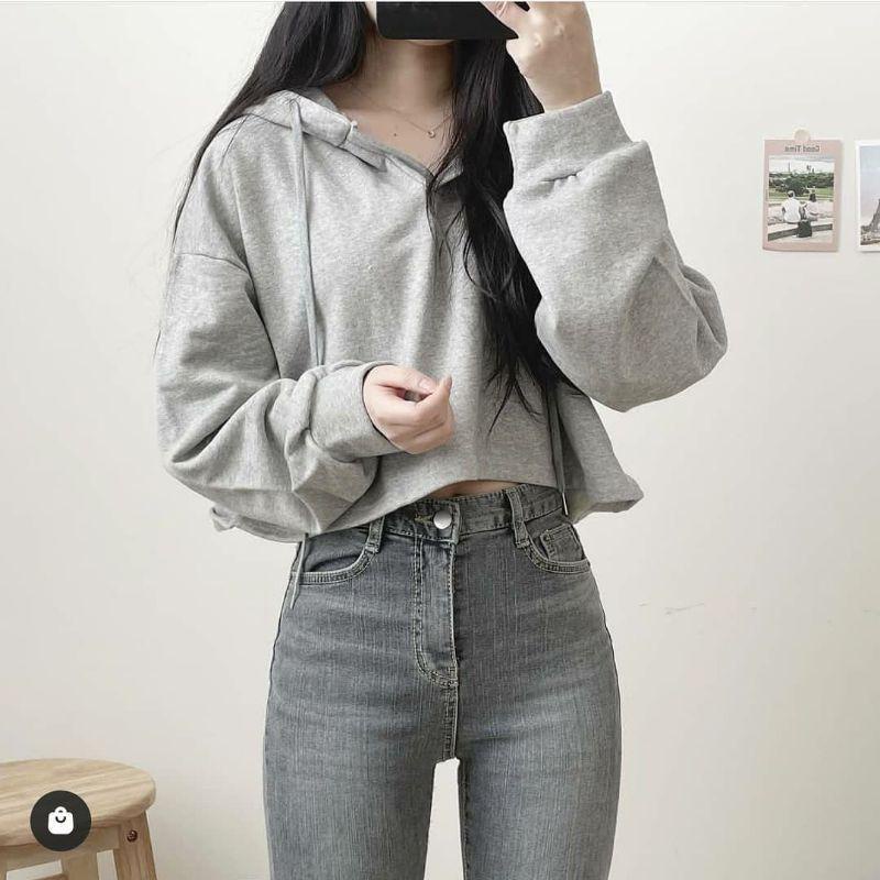 NTR CROOPE POLOS Baju Hoodie Sweatshirt Atasan Sweater Hudie Crewneck Premium Fashion Ootd Kekinian Outfit Switer Cute suwiter Korean Style Suiter Crewnek Switter Cewe Sweter Remaja Wanita Cewek Ala Korea Oversize Lucu Lengan Panjang Bahan Fleece Tebal