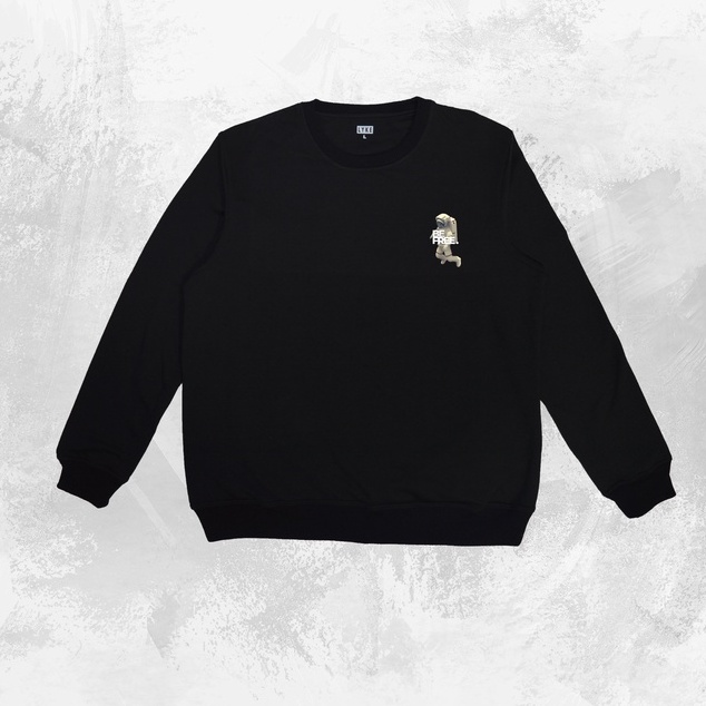 LYKE HAUS ASTRONAUT BE FREE Sweater Crewneck PRIA CrewNeck Wanita Crewneck Sweatshirt Longsleeve  Sw