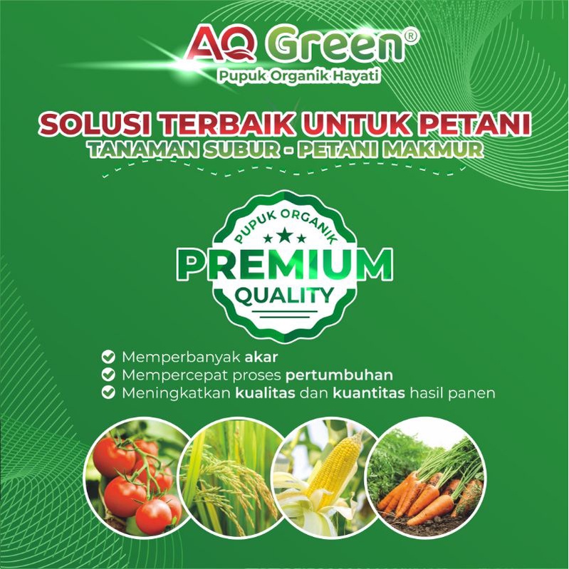 Pupuk Organik Hayati AQ GREEN Type Bubuk Original Kualitas Terbaik