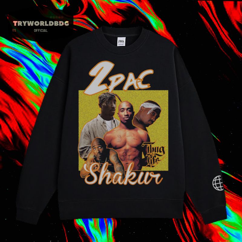 CREWNECK TUPAC SHAKUR 2 PAC VINTAGE RAP TEE / SWEATER / JAKET / HOODIE