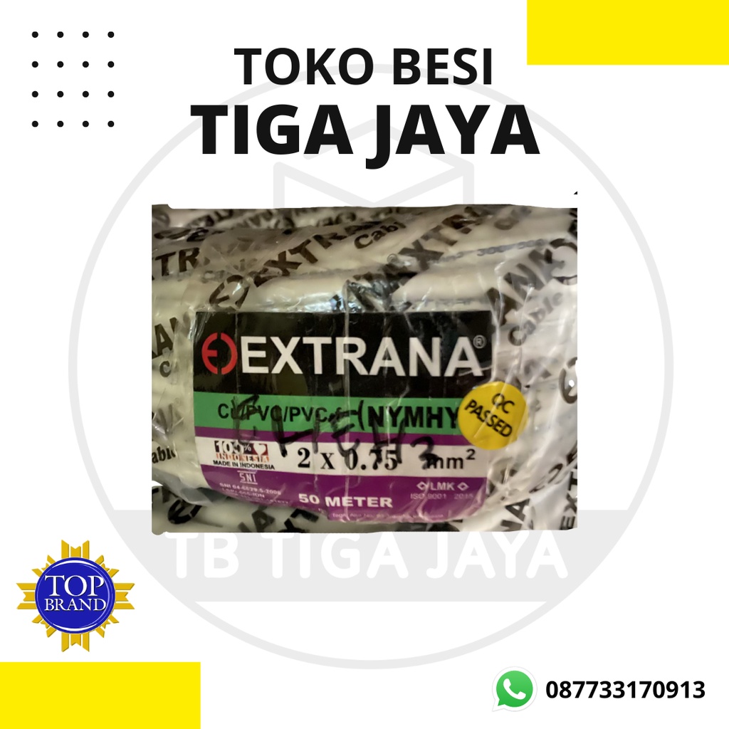 kabel NYM extrana isi 2 kabel ( meteran )