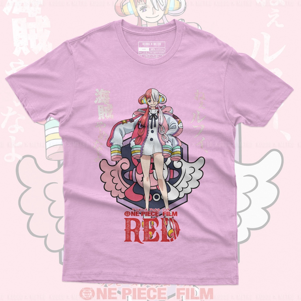 Kaos UTA Concert Pink Onepiece Anime Manga One Piece Premium Unisex