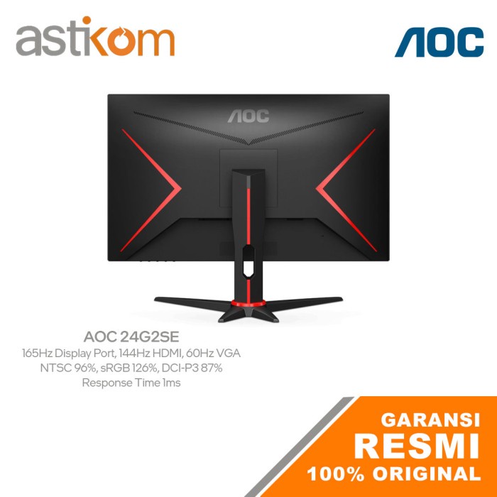 LED Monitor 24&quot; AOC 24G2SE 165Hz 1ms VA FHD