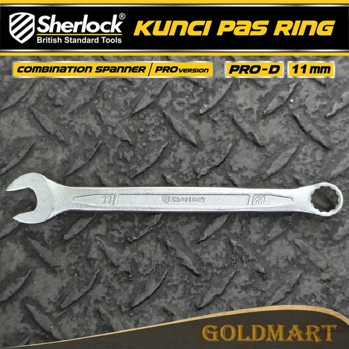 Kunci Pas Ring (Pro-D Series) uk. 11 mm Original Sherlock (1 Pcs)