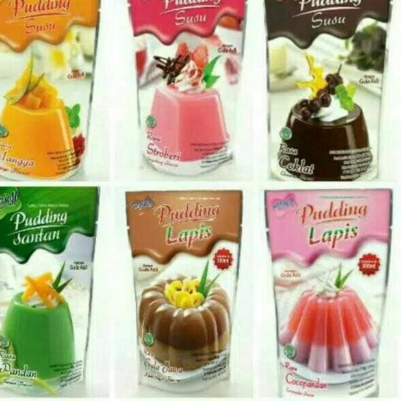 

codeM2y2X--Nutrijell Pudding Susu Cokelat / Strawberry / Mangga / Vanilla Pouch Puding