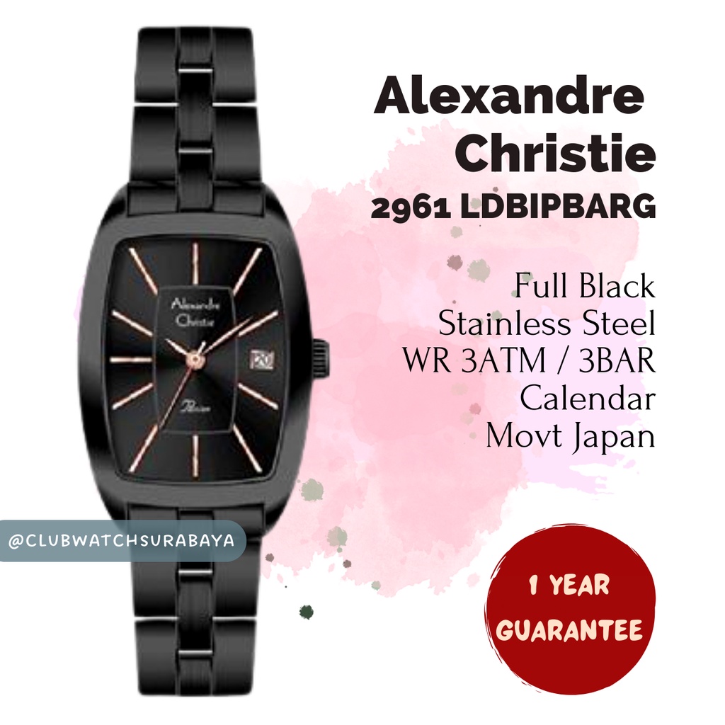 Jam Tangan Wanita Alexandre Christie ORI 2961 LDLIPBARG / Alexandre Christie Jam Tangan Cewek 2961 L