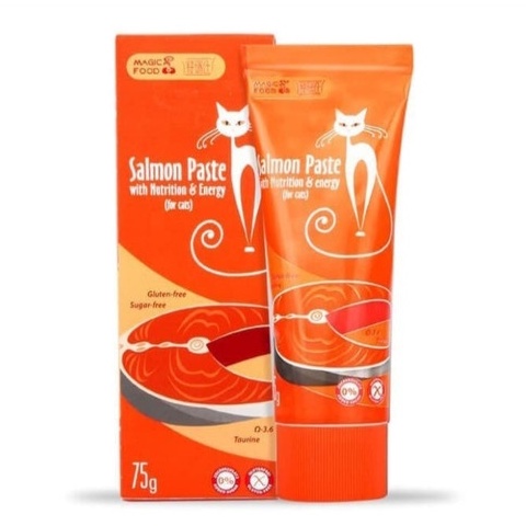 VITAMIN Kucing MAGIC SALMON PASTE WITH NUTRITION &amp; ENERGY 75 GRAM
