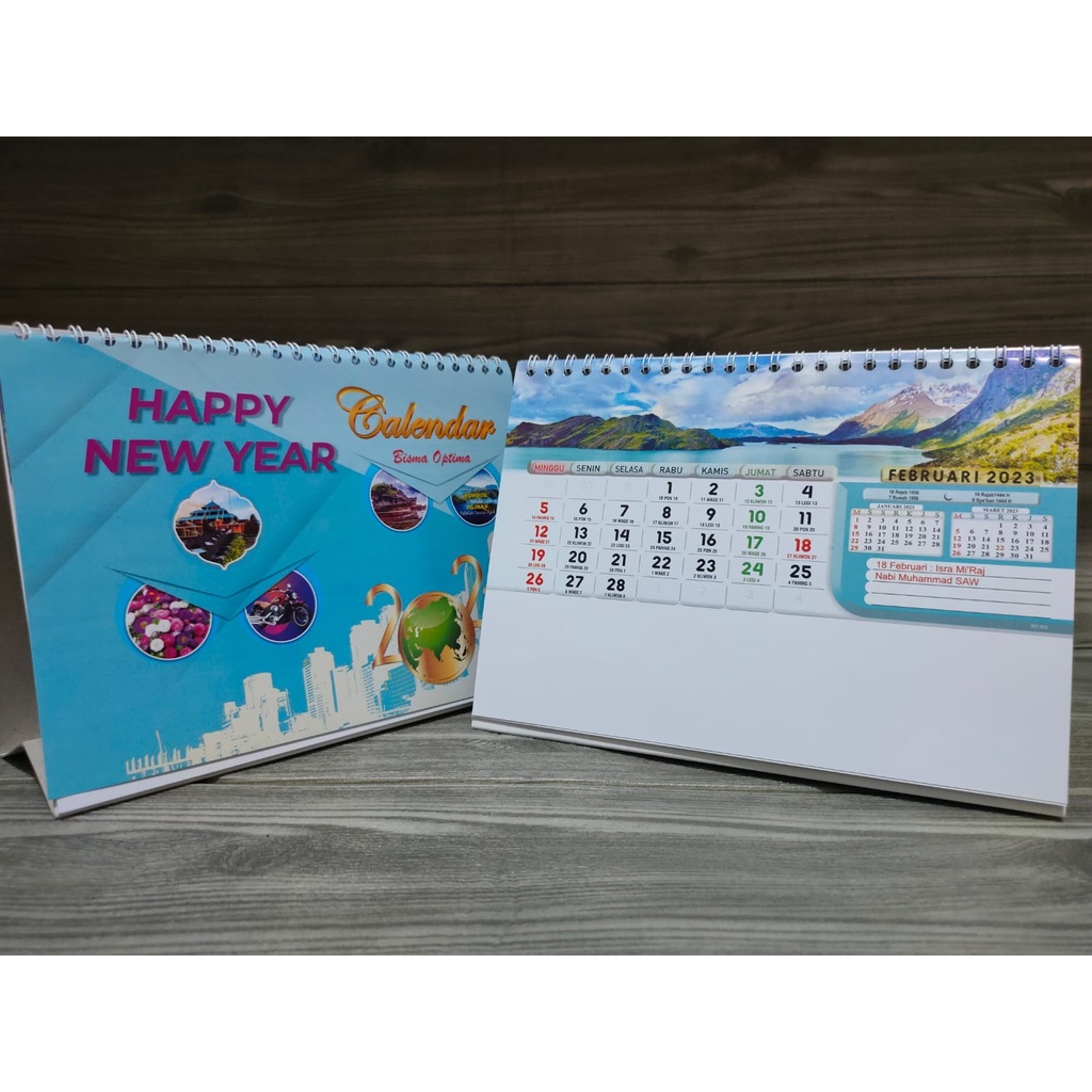 

Kalender Meja Kalender Duduk 2025 Motif Pegunungan