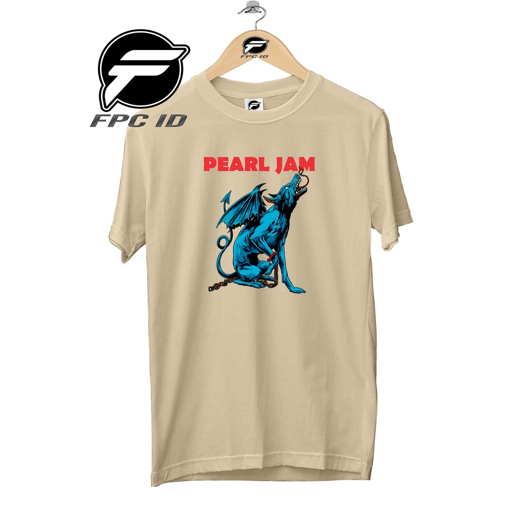 Kaos Musik Pearl Jam Wolf Night Cotton Combed 30s Tshirt Pria Atasan Wanita Murah