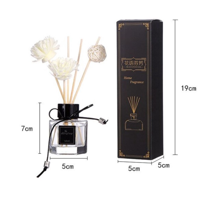 REED DIFFUSER Pengharum stick ruangan aromaterapi essential oil 50 ml parfum kamar tamu mandi tidur