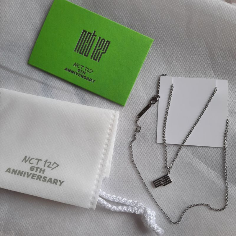 necklace only+pouch kalung 6th anniversary md nct 127 pc taeil taeyong johnny yuta doyoung jaehyun j