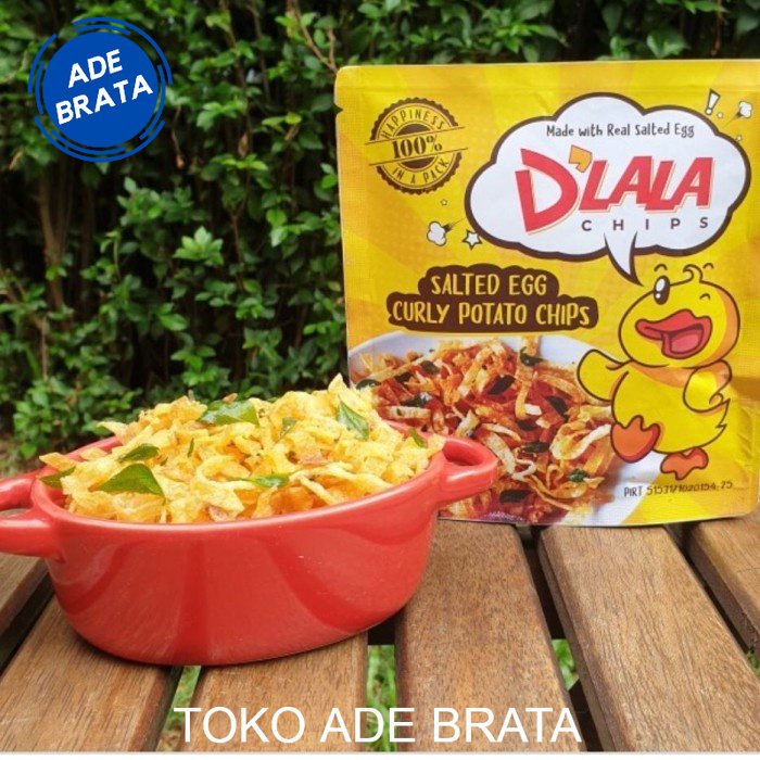 

D'Lala Salted Egg Curly Potato Chips 40 gr