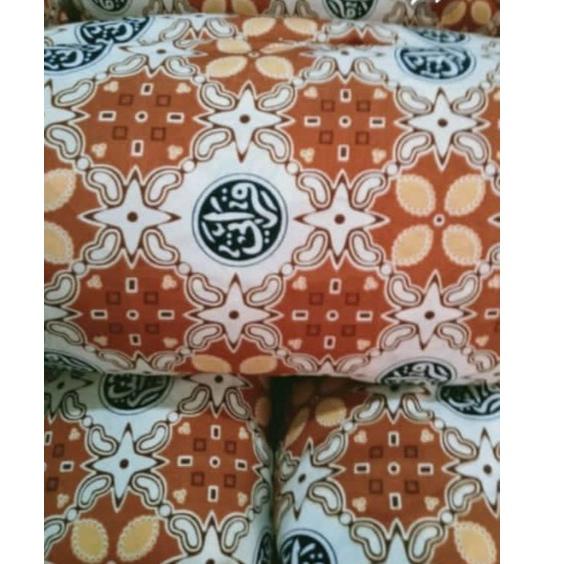 Bahan Kain Batik Qiroati Oren seragam batik sekolah TPQ Batik TPQ Qiroati bahan Batik Qiroati "SMR.1
