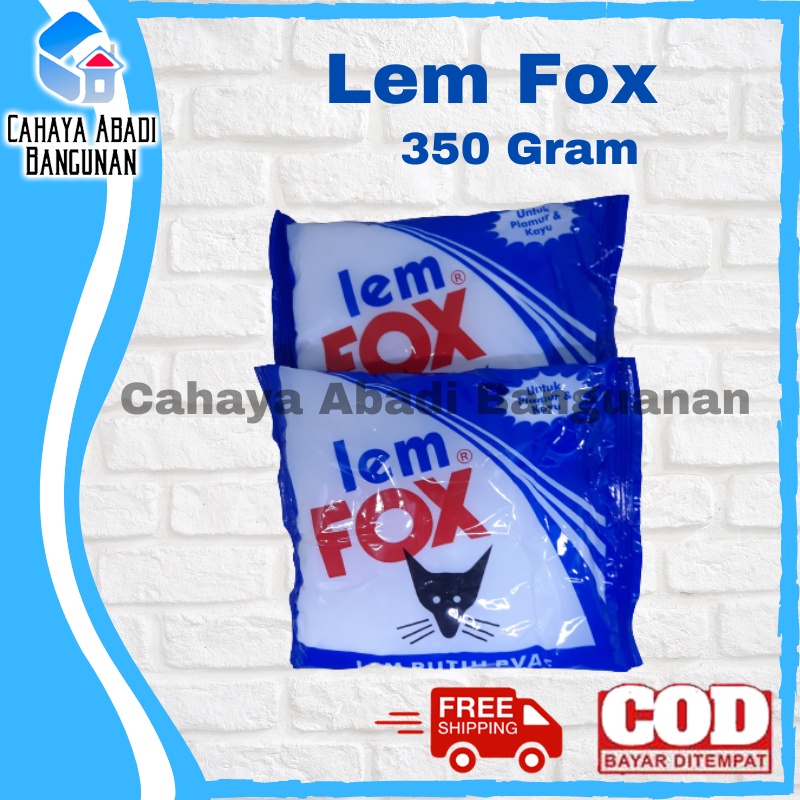 LEM FOX PUTIH BUNGKUS BIRU 350 GR