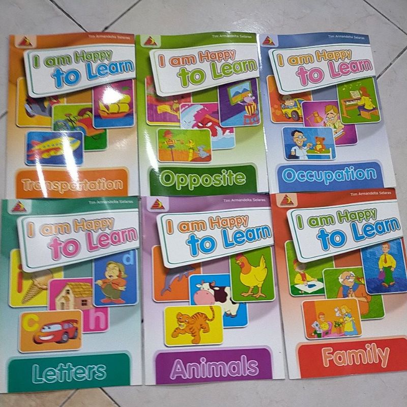 BUKU ANAK / KAMUS BAHASA INGGRIS ANAK BERGAMBAR BERWARNA / KAMUS ANAK BERGAMBAR / I AM HAPPY TO LEAR